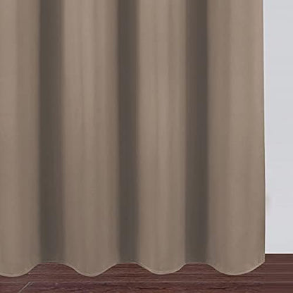 LEMOMO Cappuccino Thermal Blackout Curtains/42 x 95 Inch/Set of 2 Panels Room Darkening Curtains for Bedroom