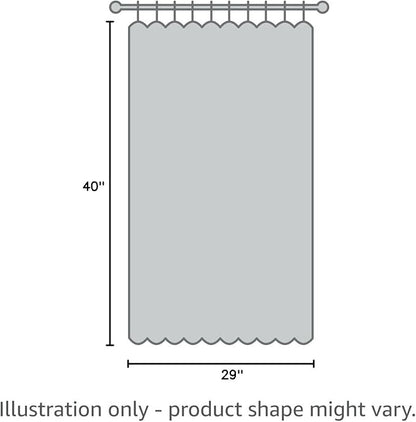 NICETOWN Greyish White Window Curtain Panels - Thermal Insulated Rod Pocket Room Darkening Curtain Sets for Bedroom (Greyish White, 2 Panels, 29 by 40)