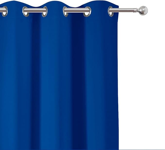 LEMOMO Royal Blue Thermal Blackout Curtains/42 x 84 Inch/Set of 2 Panels Room Darkening Curtains for Bedroom