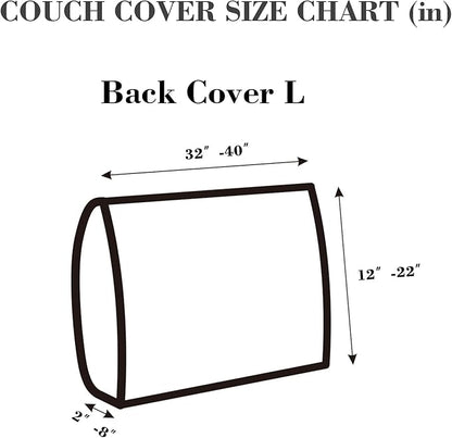 Sofa Covers Couch Covers for Sofa Pet Friendly Couch Cushion Covers Universal Sofa Covers Washable Stretch Slipcovers for Sectional Sofa (Texture Blue,Back Cover L)