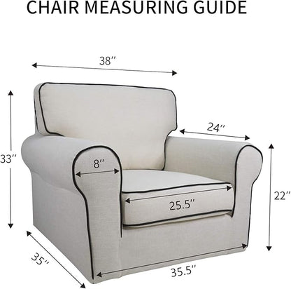 PureFit Super Stretch Chair Sofa Slipcover – Spandex Non Slip Soft Couch Sofa Cover, Washable Furniture Protector with Non Skid Foam and Elastic Bottom for Kids, Pets （Chair, Wine）