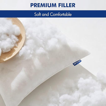 MIULEE Pillow Insert 24x24 Inch, Decorative Square Throw Pillow Inserts, Premium Fluffy Pillow Forms Sham Stuffer for Sofa Couch Living Room