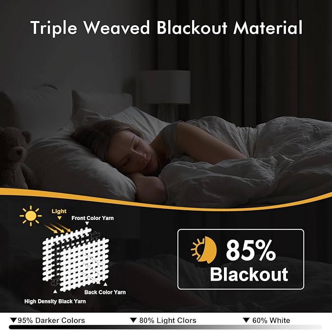 MIULEE Gold Blackout Curtains for Bedroom Living Room 45 Inches Long 2 Panels, Thermal Insulated Room Darkening Drapes Solid Grommet Noise Reduction Light Blocking Window Treatments 40x45 Inch