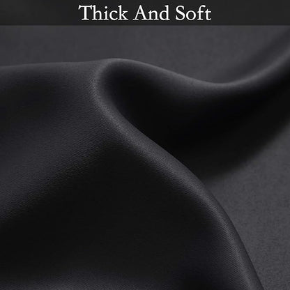 SimpleHome Ombre Room Darkening Curtains for Bedroom, Gradient Black to Gray White Light Blocking Thermal Insulated Grommet Window Curtains/Drapes for Living Room,2 Panels, 52x96 inches Length
