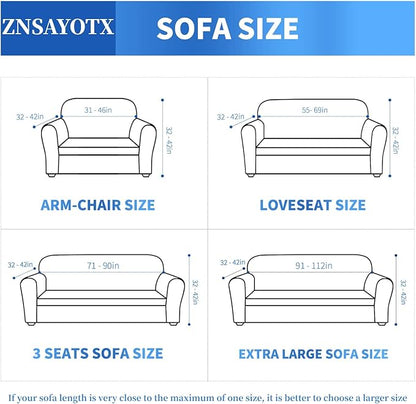 ZNSAYOTX 1 Piece Jacquard Couch Covers for 2 Cushion Couch High Stretch Loveseat Slipcover for Pets Dogs Anti Slip Love Seat Sofa Slipcover Furniture Protector (Medium, New Pattern Blackish Green)