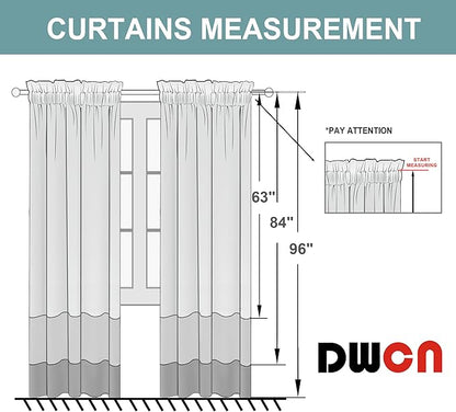 DWCN Burgundy Room Darkening Blackout Curtains - Thermal Insulated Privacy Energy Saving Window Curtain Drapes 42 x 63 inch Length, Set of 2 Bedroom Living Room Curtains