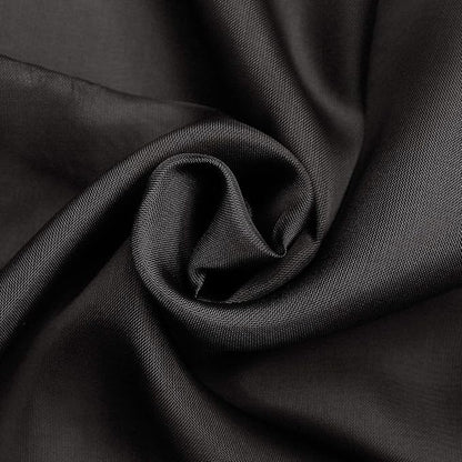 SpaceDresser Sheer Voile Window Treatment Rod Pocket Curtain Panels for Kitchen Bedroom Living Room Drapes Sunlight Filtering Privacy Semi Home Decor Assorted (Black, 52 W x 108 L)