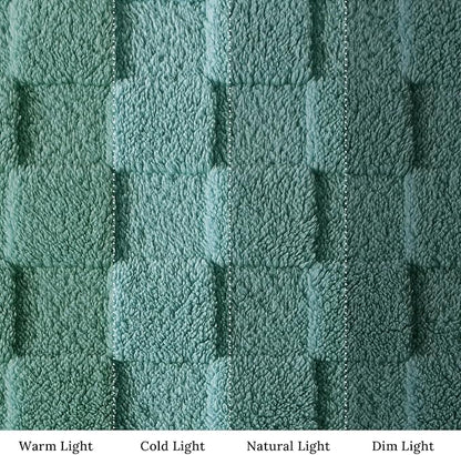 Exclusivo Mezcla Fleece Throw Blanket for Couch,Super Soft and Warm Lightweight Checkered Pattern Blankets for All Seasons,50x60 Inches, Celadon