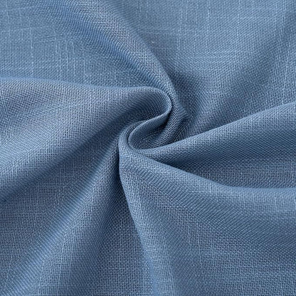 Denim Blue Curtains for Living Room Back Tab Modern Farmhouse Semi Sheer Blue Curtains 100 inches Long 2 Panels Set Muted Neutral Window Curtain for Dining Room Bedroom 52x100