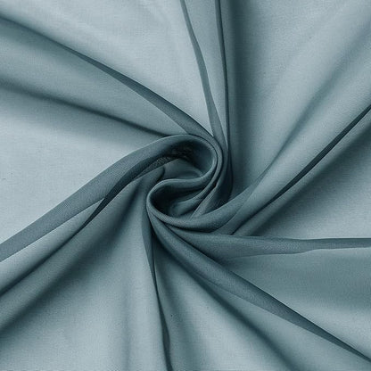 Aiyufeng Dusty Blue Sheer Curtains 90 Inches Long 2 Panels Set, Light Filtering Soft Airy Voile Rod Pocket Dusty Blue Sheer Window Drapes for Bedroom Living Room, Each 42Wx90L Inches