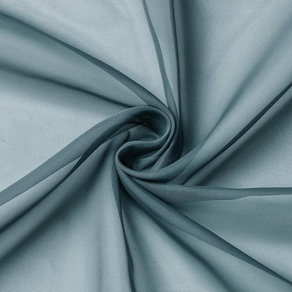 Aiyufeng Dusty Blue Sheer Curtains 63 Inch Length 2 Panels Set, Light Filtering Airy Rod Pocket Dusty Blue Window Curtain Treatment Drapes for Kitchen Bedroom Living, Each 40Wx63L Inches